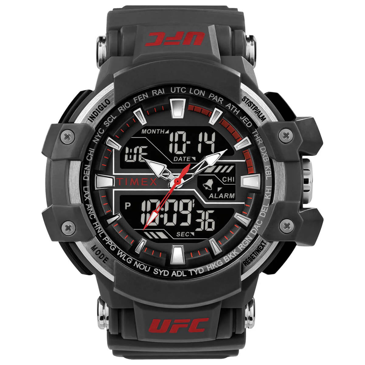 Timex UFC Combat 53mm Resin Strap Watch - TW5M519000D