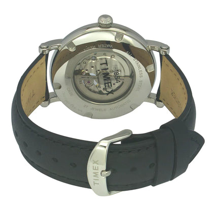 Timex E Class Men's Black Dial Round Case Automatic Function Watch -TWEG16716