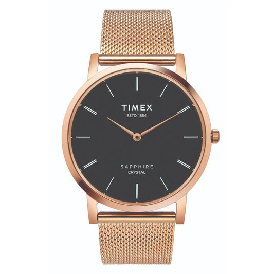 Timex Empera Men's Black Dial Round Case 2 Hands Function Watch -TWEG17411