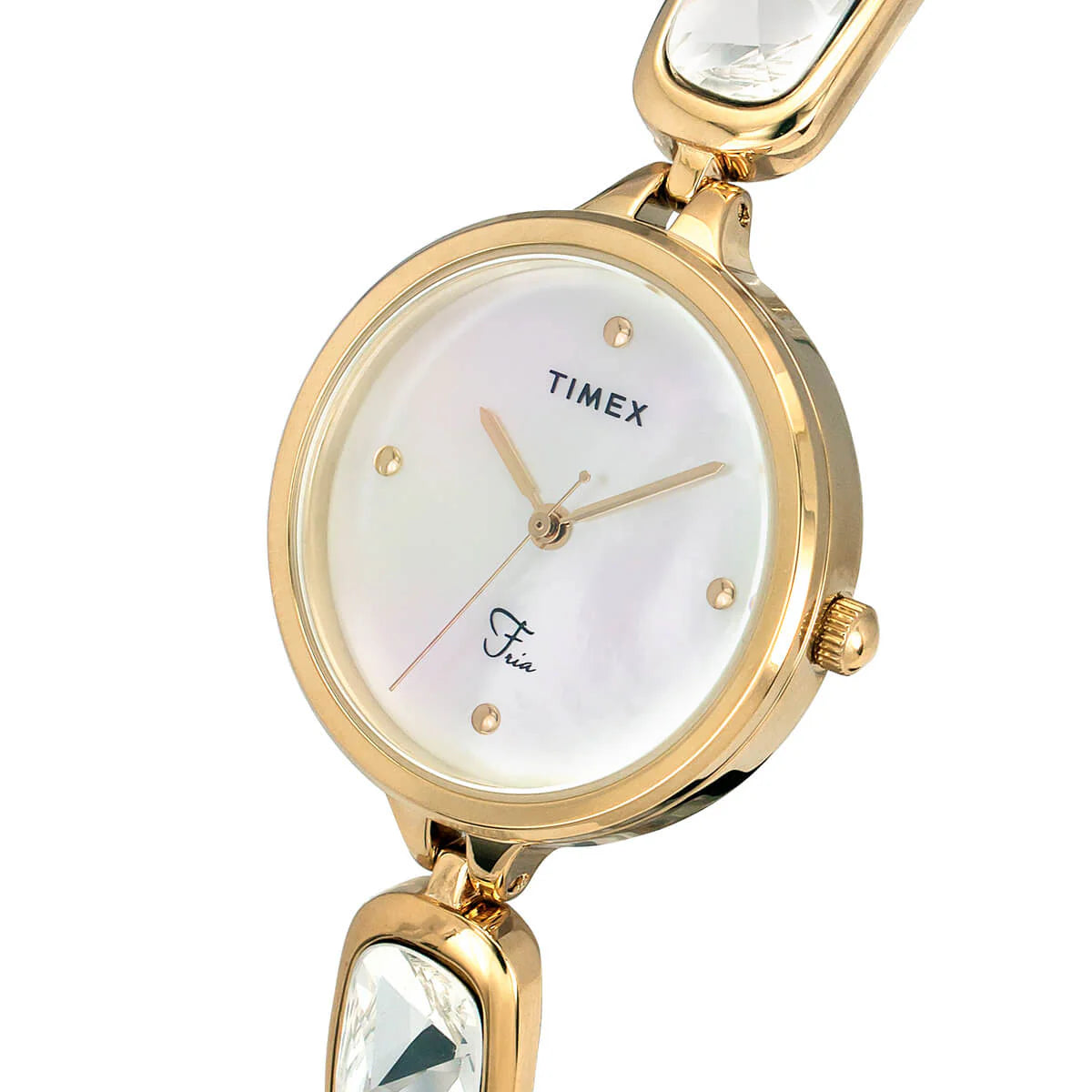 Timex Fria Women Off White Round Analog Watch - TWEL15900