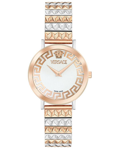 Versace Women Quartz White Dial Analog Stainless Steel Watch VE9A00324