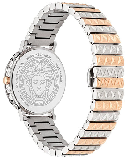 Versace Women Quartz White Dial Analog Stainless Steel Watch VE9A00324