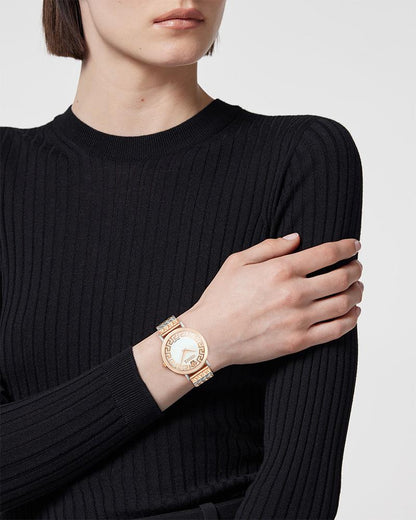 Versace Women Quartz White Dial Analog Stainless Steel Watch VE9A00324